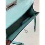 Hermes Women Mini Kelly 20 Bag Epsom Leather Silver Hardware-Blue – Bild 9
