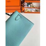 Hermes Women Mini Kelly 20 Bag Epsom Leather Silver Hardware-Blue – Bild 10