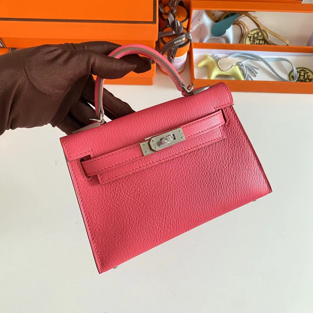 Hermes Mini Kelly 20 Epsom Rouge de cœur GHW, Luxury, Bags & Wallets on  Carousell