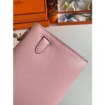 Hermes Women Mini Kelly 20 Bag Suede Leather Gold Hardware-Pink - Bild 9