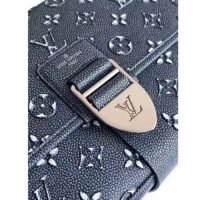 Louis Vuitton LV Unisex Archy Messenger MM Bag Black Charcoal Cowhide Leather (1)