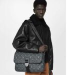 Louis Vuitton LV Unisex Archy Messenger MM Bag Black Charcoal Cowhide Leather - Image 14