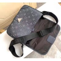 Louis Vuitton LV Unisex Archy Messenger MM Bag Black Charcoal Cowhide Leather (1)