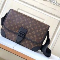 Louis Vuitton LV Unisex Archy Messenger MM Bag Monogram Macassar Coated Canvas (14)