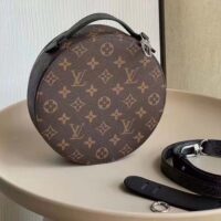 Louis Vuitton LV Unisex Audio Case Monogram Macassar Coated Canvas Black Cowhide (2)