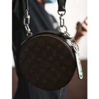 Louis Vuitton LV Unisex Audio Case Monogram Macassar Coated Canvas Black Cowhide (2)