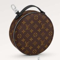 Louis Vuitton LV Unisex Audio Case Monogram Macassar Coated Canvas Black Cowhide (2)