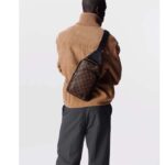 Louis Vuitton LV Unisex Avenue Sling Bag Brown Monogram Macassar Coated Canvas Cowhide – Bild 15