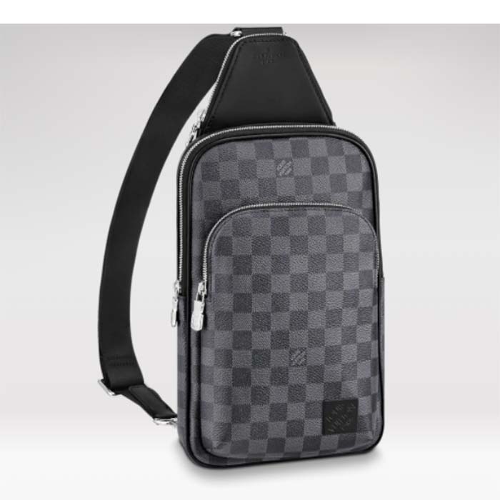 Louis Vuitton Avenue Sling Bag Damier Graphite Alps in Coated