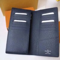 Louis Vuitton LV Unisex Brazza Wallet Taïga Leather Discreetly Stamped LV Initials (1)