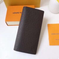 Louis Vuitton LV Unisex Brazza Wallet Taïga Leather Discreetly Stamped LV Initials (1)