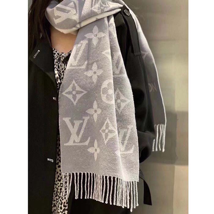 Louis Vuitton Monogram Jacquard Wool Scarf