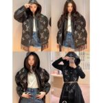 Louis Vuitton LV Unisex Fall For You Scarf Black Wool Cashmere Jacquard Weave Monogram - immagine 11