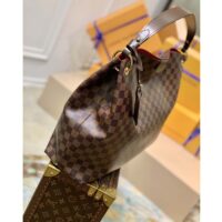 Louis Vuitton LV Unisex Graceful MM Hobo Damier Ebene Coated Canvas Cowhide Leather (1)