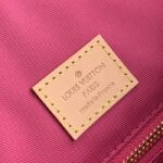 Louis Vuitton LV Unisex Graceful MM Hobo Pivoine Pink Monogram Coated Canvas - Image 9