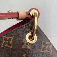 Louis Vuitton LV Unisex Graceful MM Hobo Pivoine Pink Monogram Coated Canvas (2)