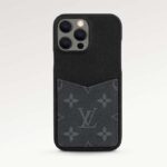 Custodia protettiva unisex Louis Vuitton LV per iPhone 13 Pro Max in tela rivestita e pelle di vitello