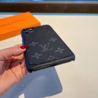 Louis Vuitton LV Unisex IPhone 13 Pro Bumper Coated Canvas Calf Leather