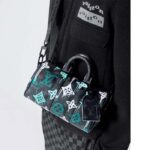 Louis Vuitton LV Unisex Keepall Bandoulière 25 Graffiti Green Monogram Coated Canvas - immagine 12