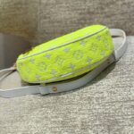 Louis Vuitton LV Unisex Loop Half-Moon Baguette Bag Yellow Monogram Jacquard Velvet - Image 5