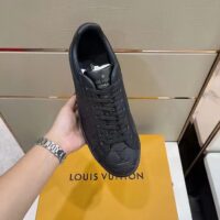 Louis Vuitton LV Unisex Luxembourg Sneaker Monogram Embossed Grained Calf Leather Black Rubber (11)