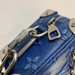 Louis Vuitton LV Unisex Mini Soft Trunk Denim Blue Cowhide Leather – Image 6