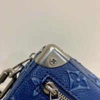 Louis Vuitton LV Unisex Mini Soft Trunk Denim Blue Cowhide Leather (1)