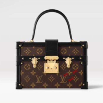 Louis Vuitton LV Unisex Petite Malle V. Monogram Coated Canvas S-Lock