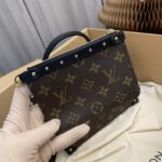 Louis Vuitton LV Unisex Petite Malle V. Monogram Coated Canvas S-Lock – Image 5