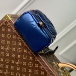 Louis Vuitton LV Unisex Pillow Palm Springs Mini Backpack Navy Blue Recycled Metallic Nylon - Image 6