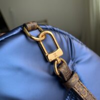 Louis Vuitton LV Unisex Pillow Palm Springs Mini Backpack Navy Blue Recycled Metallic Nylon (2)