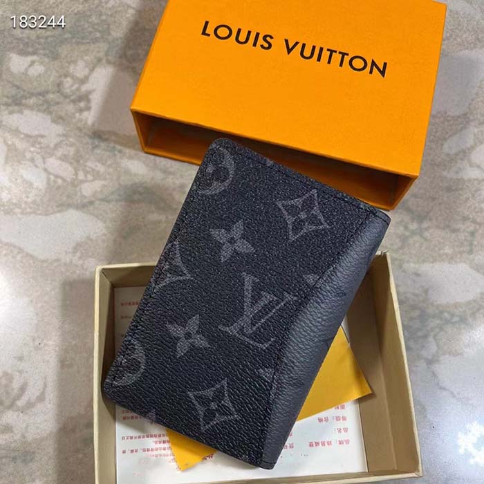 Louis Vuitton LV Unisex Pocket Organizer Coated Canvas Cowhide Leather Lining (6)