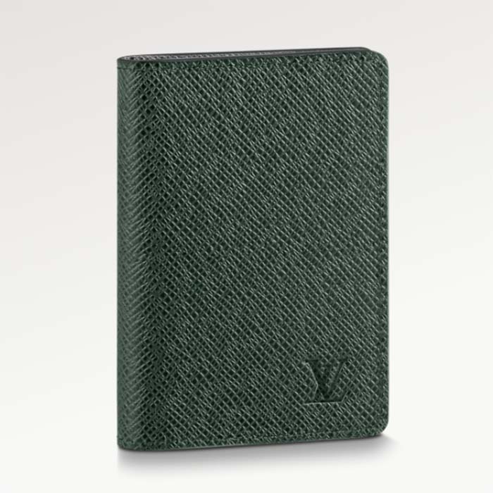 Louis Vuitton LV Unisex Pocket Organizer Epicea Glacier Taiga Cowhide Leather