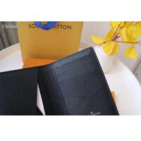Louis Vuitton LV Unisex Pocket Organizer Glacier Black Taiga Cowhide Leather (6)