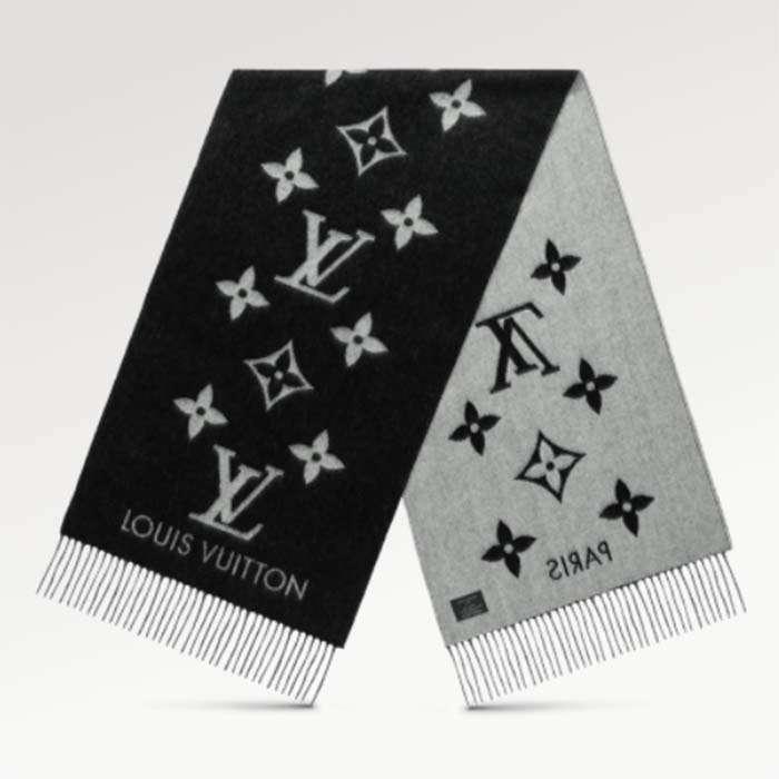 Louis Vuitton LV Unisex Ultimate Shine Scarf Beige Allover Monogram Pattern  Fringe Finish - LULUX