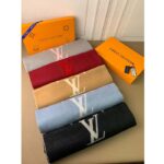 Louis Vuitton LV Unisex Reykjavik Scarf Black Soft Cashmere Monogram Pattern – Image 9