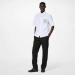 Louis Vuitton LV Unisex Rivoli Sneaker Black Mini Monogram Embossed Calf Leather Rubber - Imagen 11