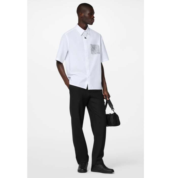 Louis Vuitton LV Unisex Rivoli Sneaker Black Mini Monogram Embossed Calf Leather Rubber (6)