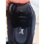Louis Vuitton LV Unisex Rivoli Sneaker Black Mini Monogram Embossed Calf Leather Rubber - Imagen 10