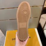 Louis Vuitton LV Unisex Rivoli Sneaker Boot Black Brown Calf Leather Monogram Canvas - Image 10