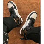 Louis Vuitton LV Unisex Rivoli Sneaker Boot Black Brown Calf Leather Monogram Canvas - Image 11