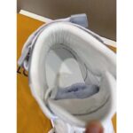 Louis Vuitton LV Unisex Rivoli Sneaker Boot Silver White Calf Leather Monogram Canvas - Bild 11