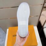 Louis Vuitton LV Unisex Rivoli Sneaker Boot Blue White Calf Leather Monogram Canvas - Bild 10