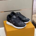 Louis Vuitton LV Unisex Run Away Sneaker Black Maxi Damier Embossed Grained Calf - Bild 3