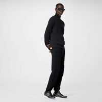 Louis Vuitton LV Unisex Run Away Sneaker Black Maxi Damier Embossed Grained Calf (11)