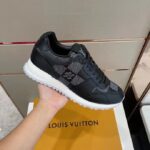 Louis Vuitton LV Unisex Run Away Sneaker Black Maxi Damier Embossed Grained Calf - Bild 6