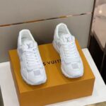 Louis Vuitton LV Unisex Run Away Sneaker White Maxi Damier Embossed Grained Calf - Imagen 5