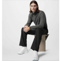 Louis Vuitton LV Unisex Run Away Sneaker White Maxi Damier Embossed Grained Calf (10)