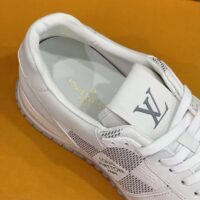 Louis Vuitton LV Unisex Run Away Sneaker White Maxi Damier Embossed Grained Calf (10)