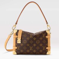 Louis Vuitton LV Unisex Side Trunk PM Handbag Monogram Coated Canvas (1)